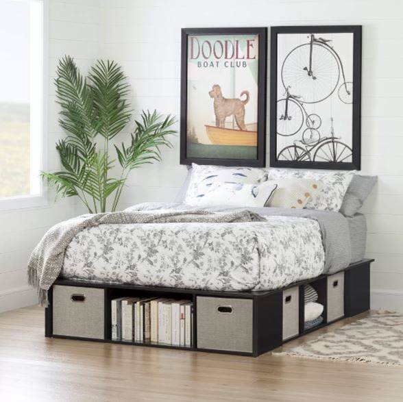 Platform Beds with Cubby Storage
