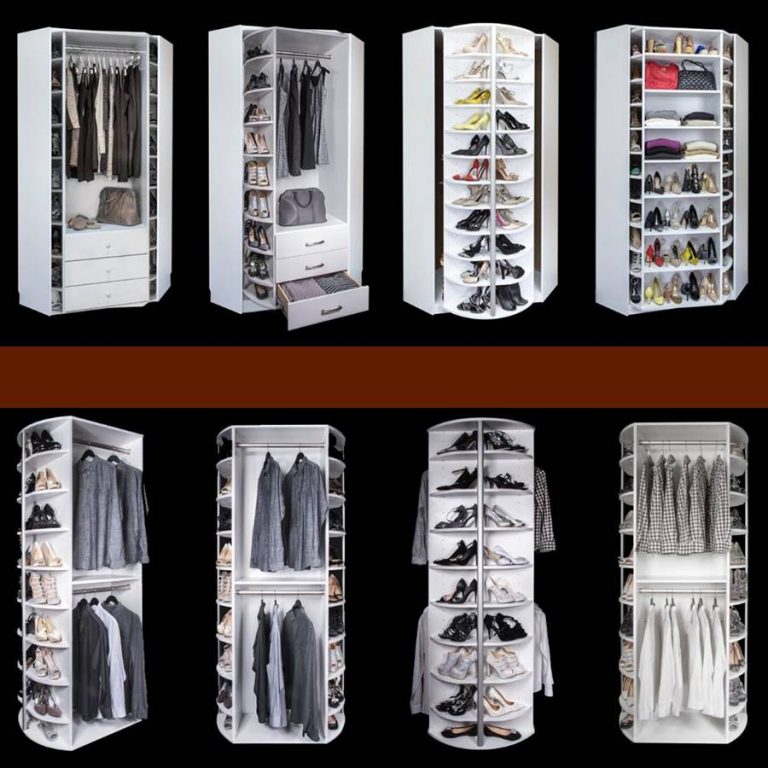 Multi-configuration Revolving Closet, In Cabinet or Standalone