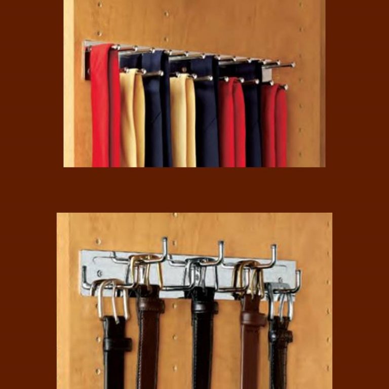 Tie and Belt Racks, static mounted