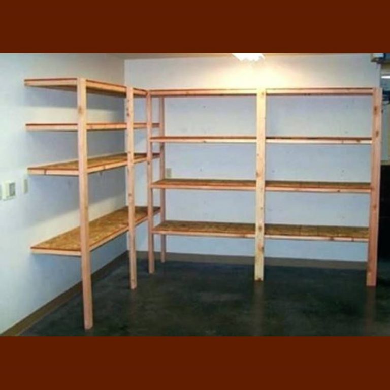 Built-in (Attached) Wood Shelving